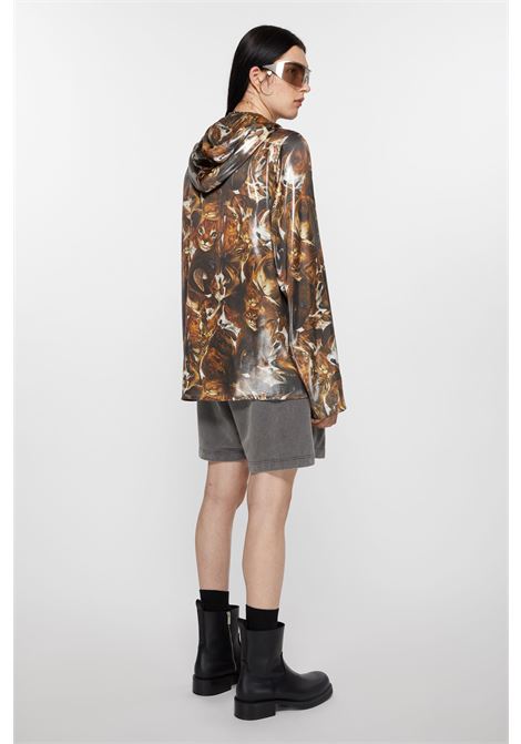 giacca con stampa laminata uomo multicolore in poliestere ACNE STUDIOS | B90758DCR